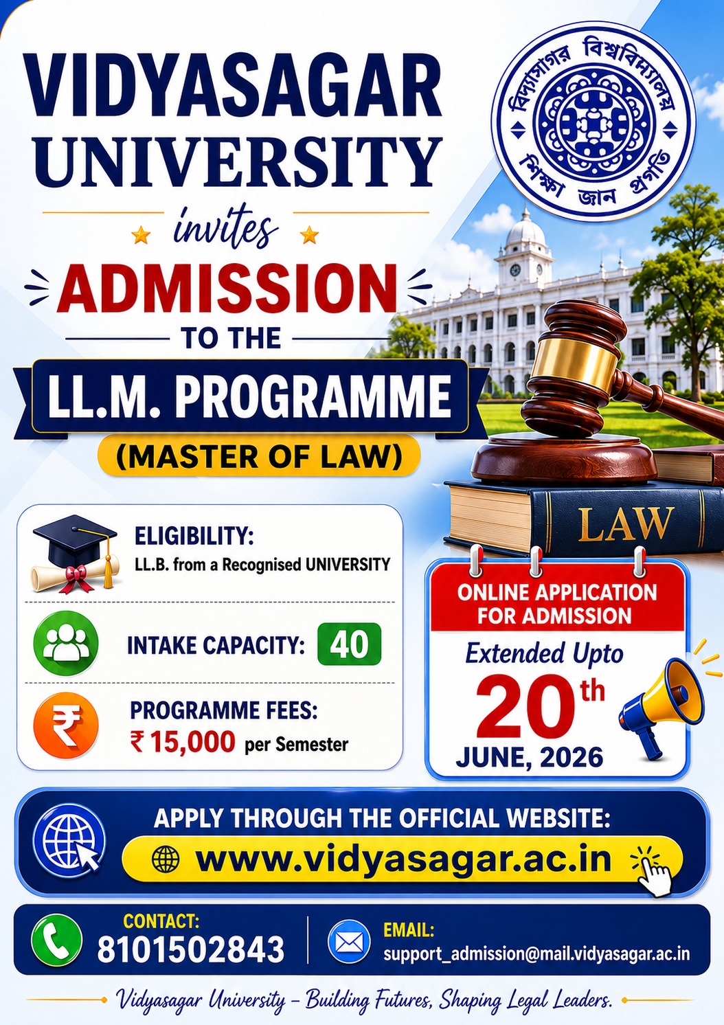 Admission to LL.M Programme