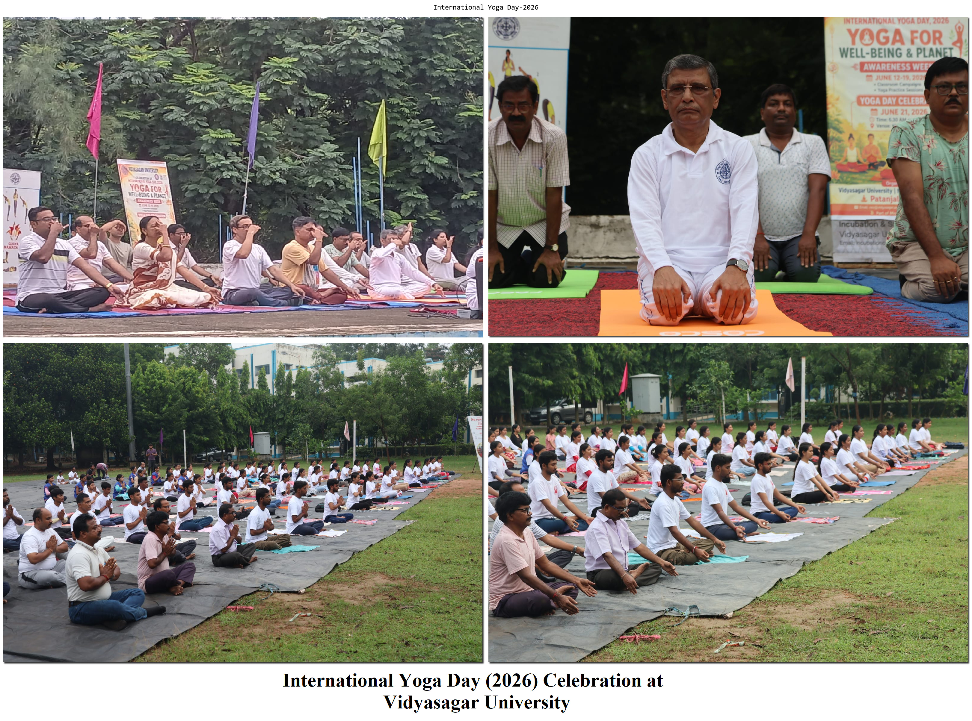 International Yoga Day Celebrated at Vidyasagar University